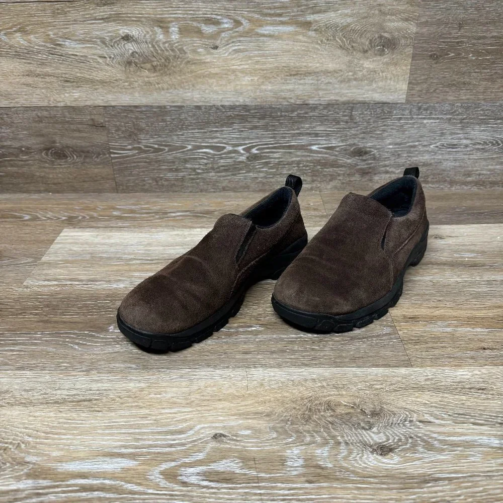Lands End Brown Suede Slip On Women's Size 7M
